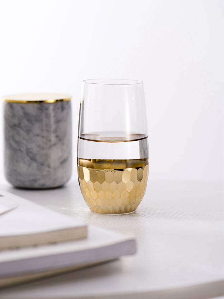 Light Luxury Gold-Plated Glass Cups