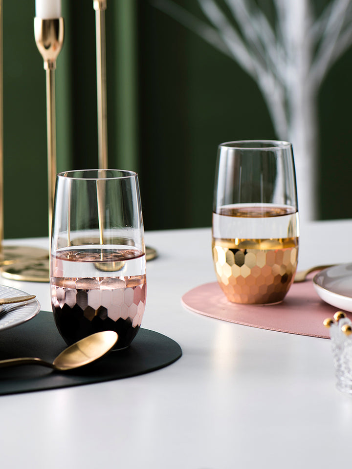 Light Luxury Gold-Plated Glass Cups