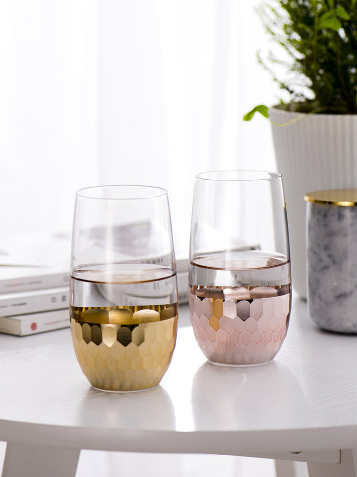 Light Luxury Gold-Plated Glass Cups