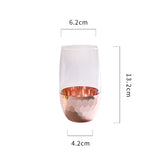 Light Luxury Gold-Plated Glass Cups