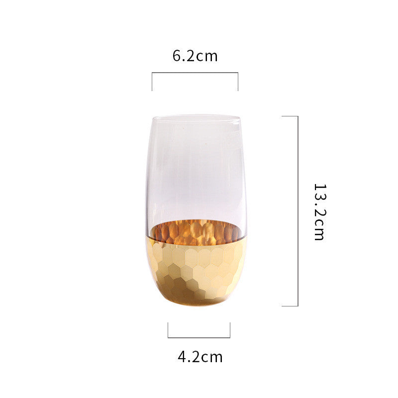 Light Luxury Gold-Plated Glass Cups
