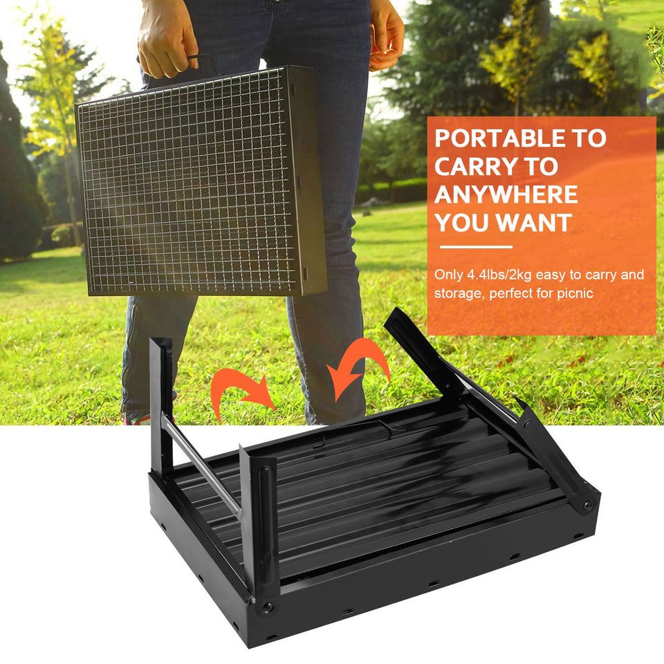 Lightweight Smoker Grill For Camping Picnics Garden Grilling