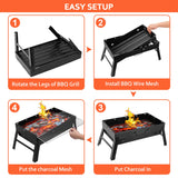 Lightweight Smoker Grill For Camping Picnics Garden Grilling