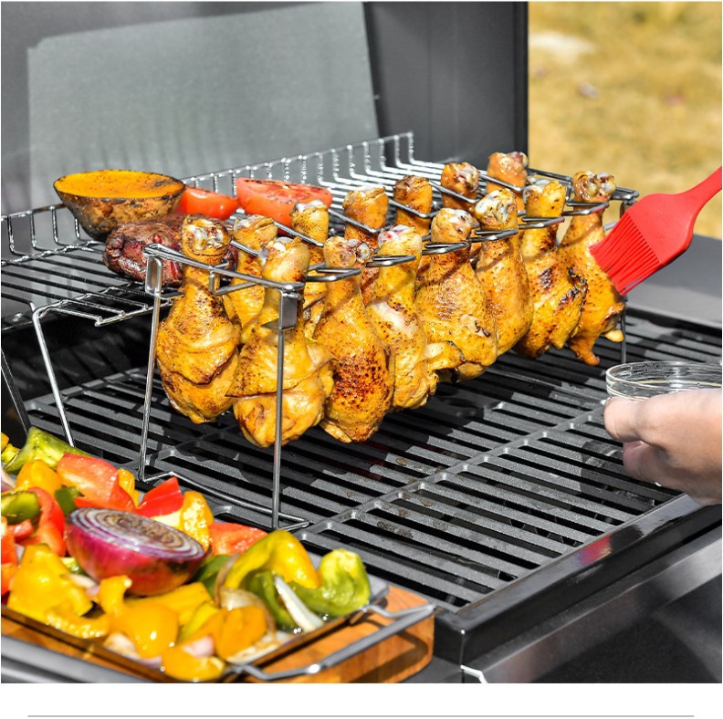 Portable Grilling Basket Mesh Clip