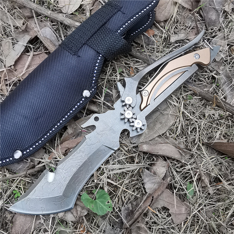 Camping Meat Cutting Straight Knife