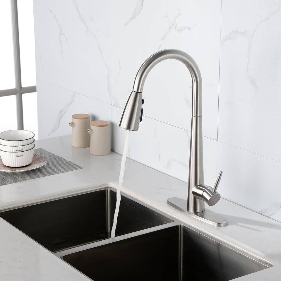 High Curvature Single Handle Kitchen Sink Faucet
