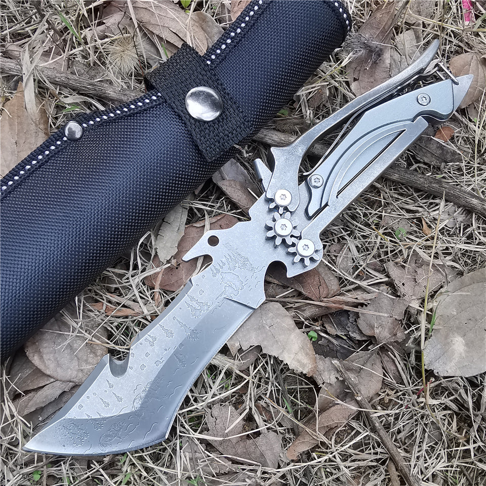 Camping Meat Cutting Straight Knife