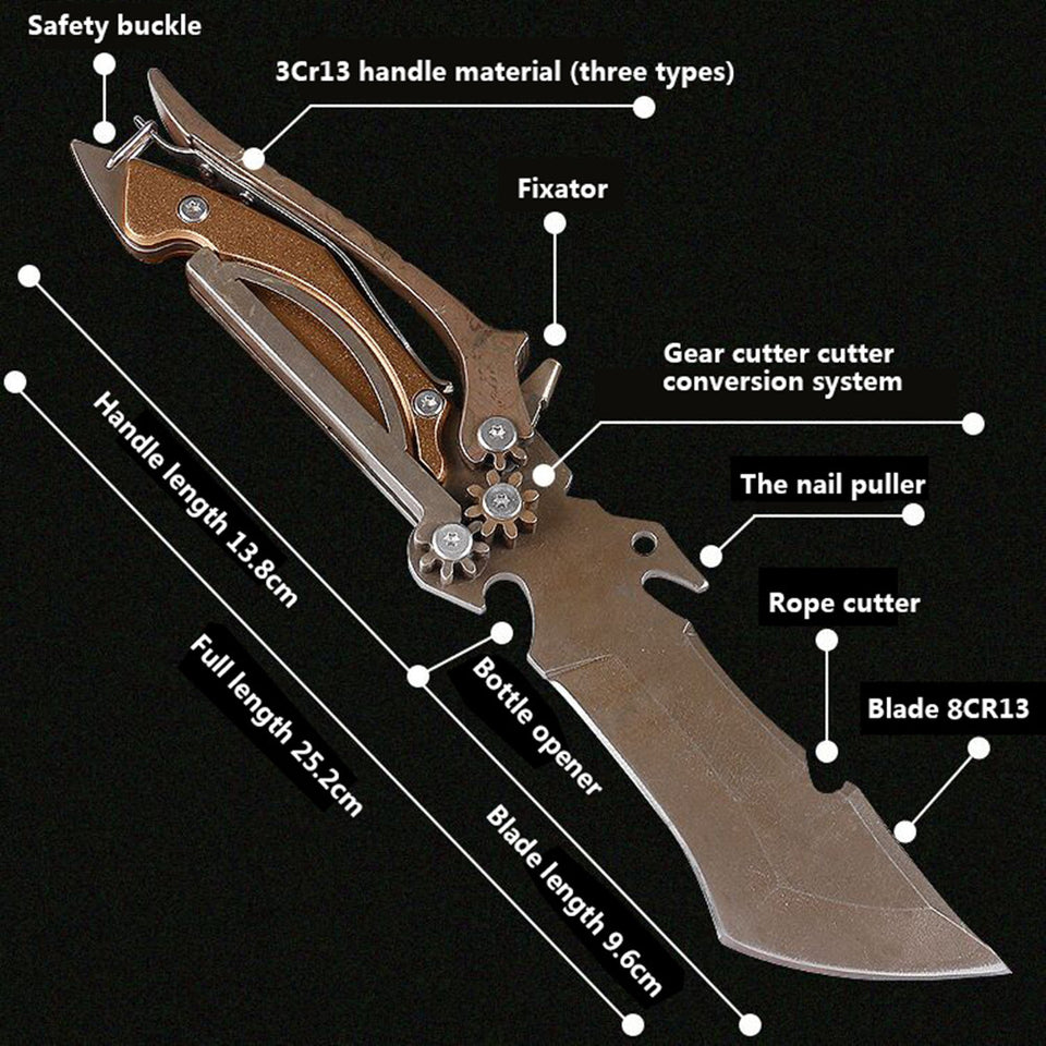 Camping Meat Cutting Straight Knife