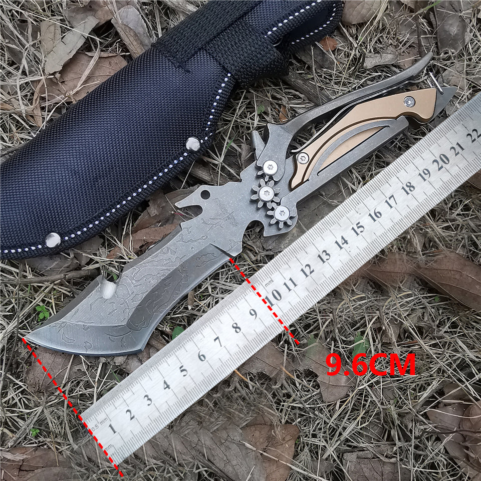 Camping Meat Cutting Straight Knife